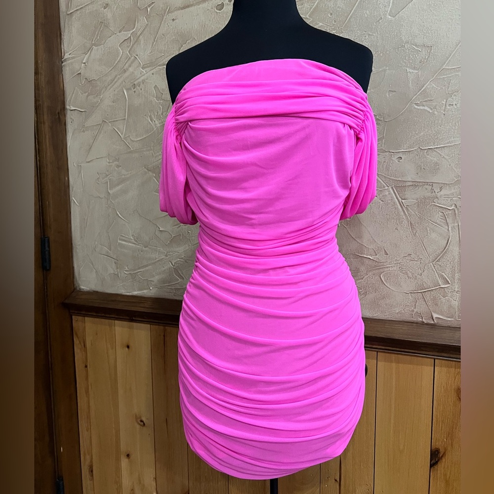 Ruched Mini Dress
